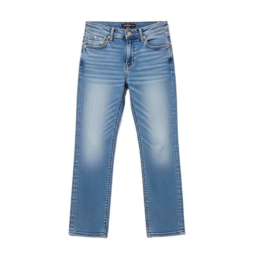 Medium Wash Straight Jeans